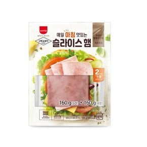 그릭슈바인 매일 아침 맛있는 슬라이스햄(기본2입,320g) 2팩