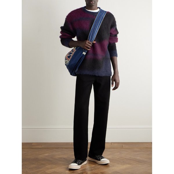 블루블루재팬 데그라데 브러시드 자카드 니트 스웨터 46376663162871599