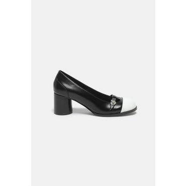 슈콤마보니 Cle pumps(white black) DG1BS25003BWX