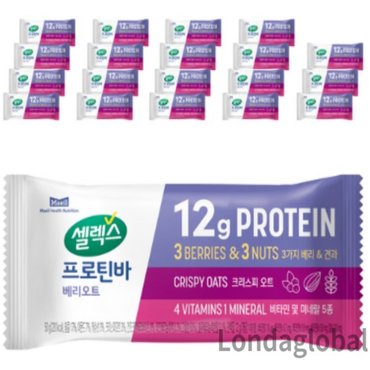  셀렉스 프로틴바 베리오트 50g X 20p