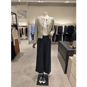 [파주점] 세트 논칼라 크롭 재킷 + 와이드 라인 팬츠 JP9A0JK331,JP9A0SL331