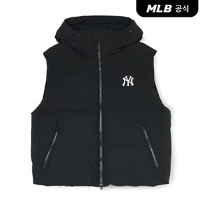 [코리아공식] 베이직 후드 패딩조끼 NY (Black)