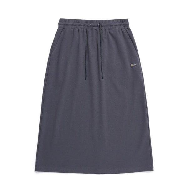 [여주점] N252WSK020 여성 경량 다이마루 스커트 BLUE GREY