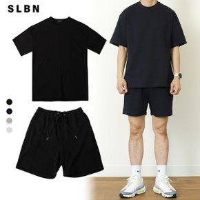 SLBN 남녀공용 베이직 에어 트레이닝 반팔+반바지 셋업 Model No_SB049