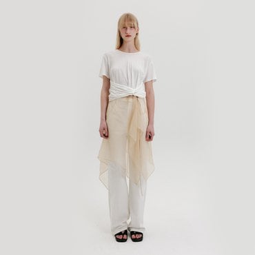 EENK Organza Wrap Skirt - Beige