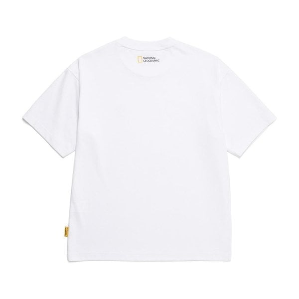 [여주점] N252UTS030 동물 와펜 세미오버핏 반팔 티셔츠 WHITE