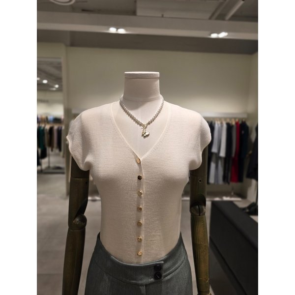 [파주점] 울 버튼 브이넥 니트 베스트 JS4B1VT501