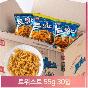 추억의 주전부리 트위스트 과자 스낵 간식 55g 30입 (S7466499)