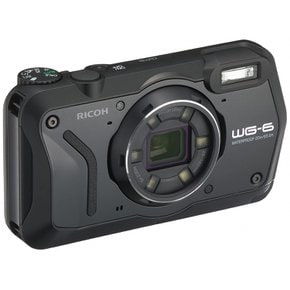 RICOH WG-6 4K GPS 블랙 본격 방수 카메라 20미터 방수 내충격 방진 내한 2000만 화소 동영상