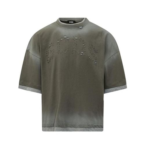지씨디에스 반팔 티셔츠 C2MBQC071J079 873I OLIVE NIGHT GREY