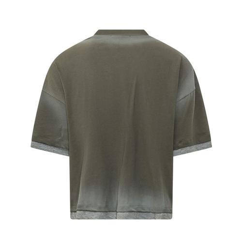지씨디에스 반팔 티셔츠 C2MBQC071J079 873I OLIVE NIGHT GREY