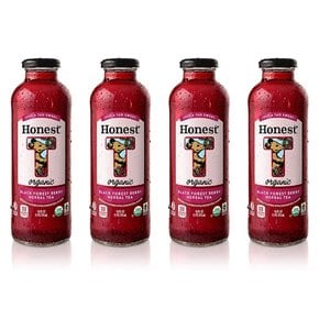 [해외직구]Honest Tea Black Forest Berry Herbal Iced 어니스트티 블랙 포레스트 베리 허브 아이스티 473ml 4팩