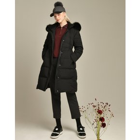 [24FW] [ONLINE EXCLUSIVE] 여성 블랙 퍼탈착 성동다운 점  DNJU4D905BK