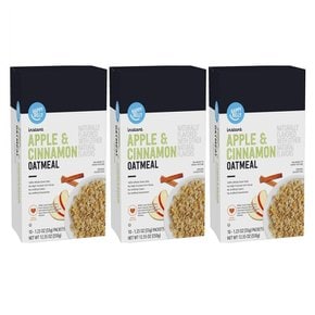 [해외직구]해피 벨리 사과 시나몬 통곡물 오트 10입 350g 3팩/ Happy Belly Apples Cinnamon Whole Grain Oats