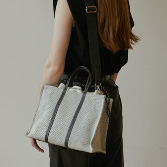 드메이커 New vase medium bag-mixed black DF20JNV025