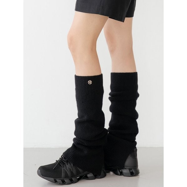 울 100 레그워머 BK