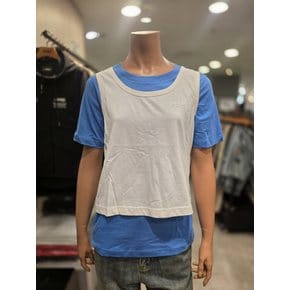 여성 나시 반팔 레이어드 티셔츠 JQ3TSF563_epc