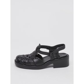 Puffy rubber sandal(Deep sleep)_OK2AM24009BLK