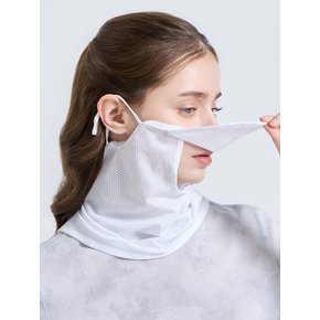유니 UV차단 벨크로형 메쉬 냉감 마스크 화이트