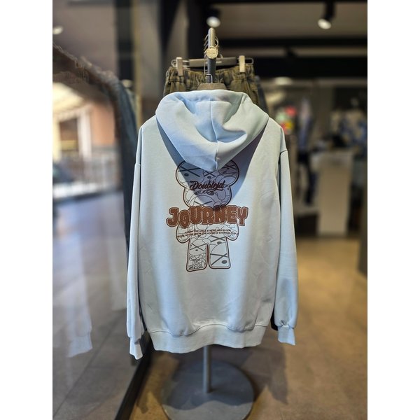 [시흥점] 남여공용 저니베어 세미오버핏 후드(소라) /JGZZ30909SB