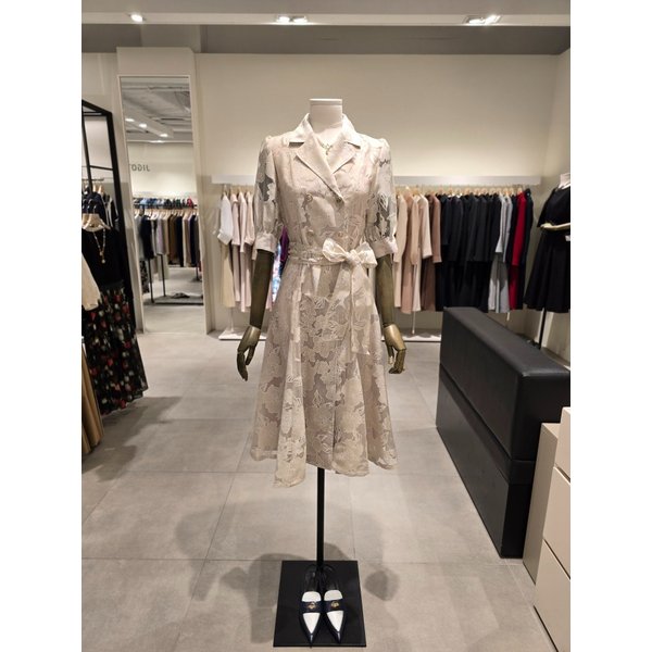 [파주점] 자카드 플라워 더블 버튼 원피스 JS5B0OP501