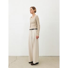 TFF ONE TUCK WIDE TROUSERS_2COLORS