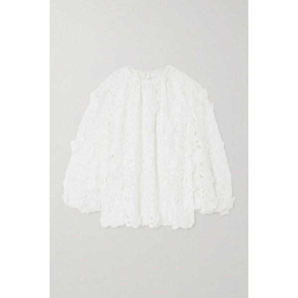 페이턴스 브로더리 앵글레즈 코튼 블라우스 46376663162997342