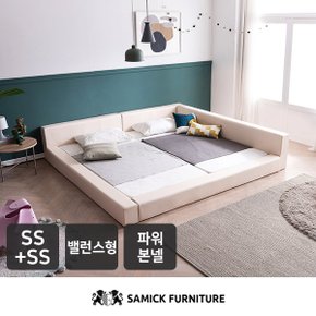 SAMICK킨포크 밸런스 패밀리 침대 SS+SS(슬립웰 파워 본넬 매트)