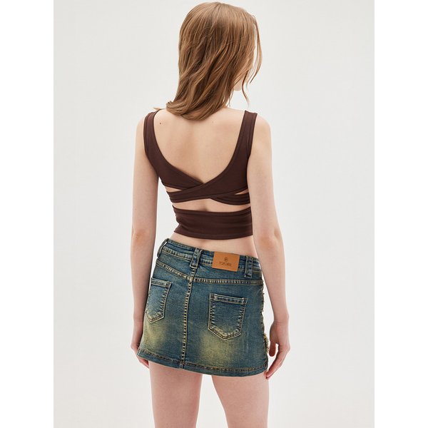 CROSS OVERLAPPED TANK TOP_T513TP122