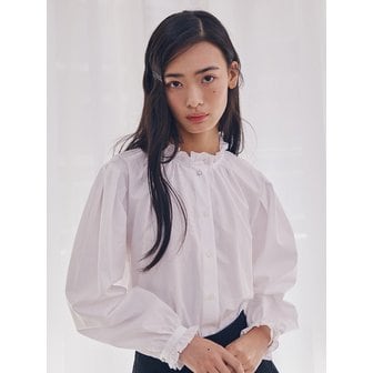 가니송 Diana Blouse_white