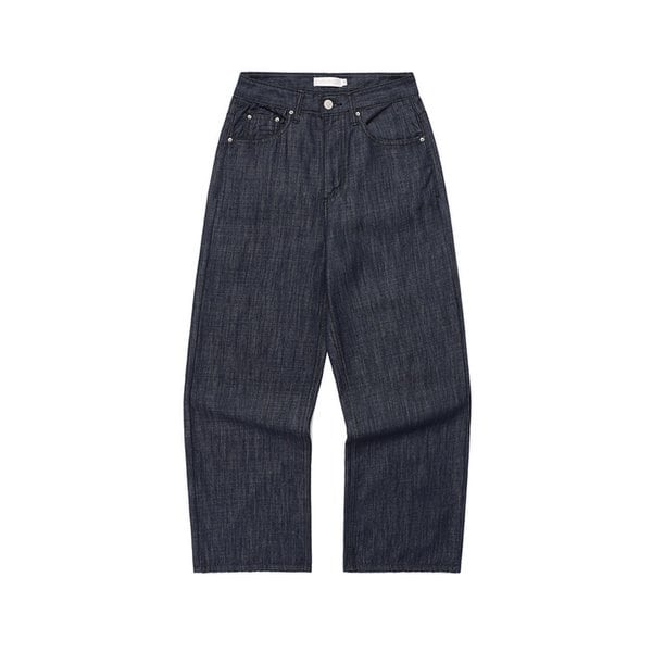 Summer Wide Denim Pants_Deep Blue