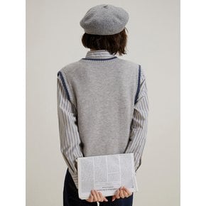 LS_Layered round neck vest