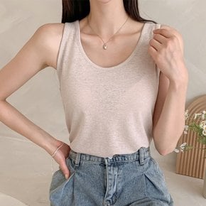 제트비 린넨 스판 라운드 나시티_M4105
