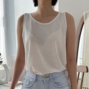 제트비 린넨 스판 라운드 나시티_M4105