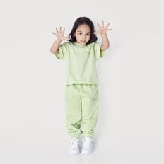 KIDS BASIC LOGO PANTS LIGHT GREEN 키즈조거팬츠 베이직로고 라이트그린