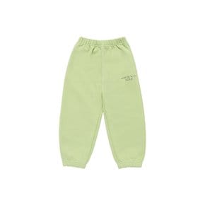 KIDS BASIC LOGO PANTS LIGHT GREEN 키즈조거팬츠 베이직로고 라이트그린