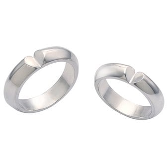 토코 925 Silver Love Couple Ring