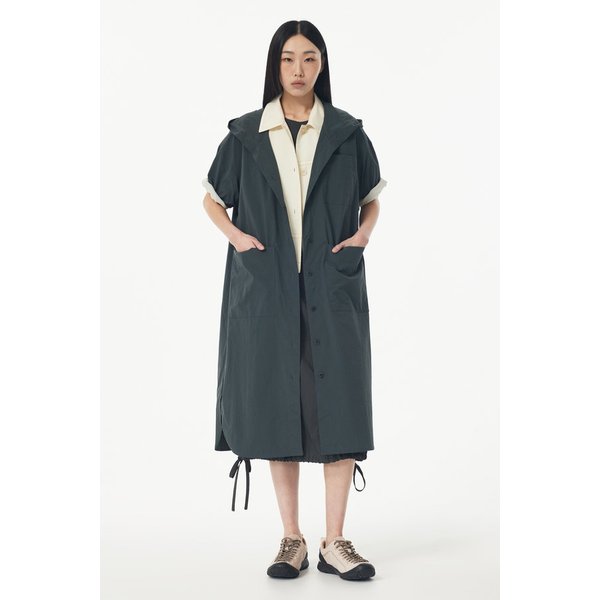 배색 스티치 폴리 블라우스 91F5221777005
