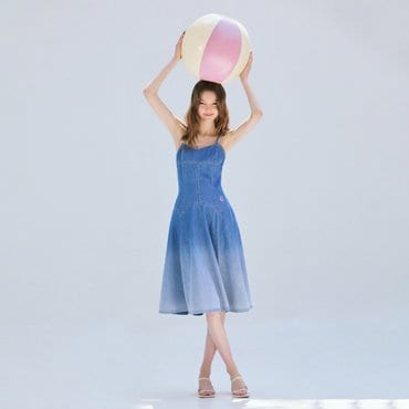 에고이스트 [BLUE LABEL] 그라데이션 데님 원피스 (ER2ODO02,ER3ODO40)