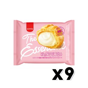 바닐라빈 생크림슈 베이커리빵 60g  x 9개