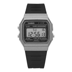 [카시오 CASIO] F-91WM-1BDF 공용 우레탄시계