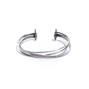 SILVER 3 LINE LAYERED BANGLE