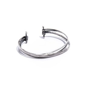 SILVER 3 LINE LAYERED BANGLE