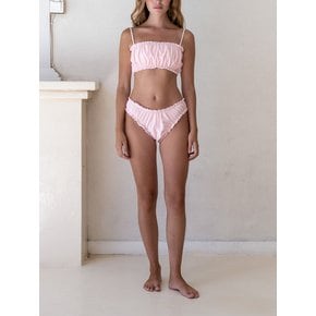 Mia Pink Ruched Bikini Briefs