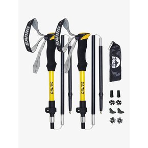 두랄루민 7075 접이식 등산스틱_YELLOW