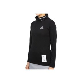 혼가먼트 골프웨어 하이넥 여성 긴팔티셔츠 HCW 2C AA05 BLACK
