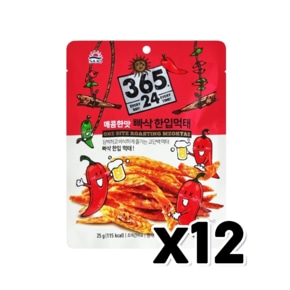 빠삭한입먹태 매콤한맛 술안주간식 25g x 12개