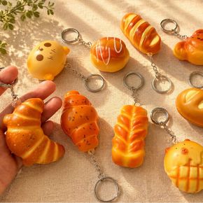 말랑 달콤 소이 베이커리 키링 1PCS 리얼 디테일 빵냄새 나는 귀여운 열쇠고리 .._P424828439
