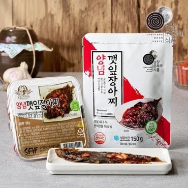  국내산 순창문옥례식품 양념깻잎 장아찌 200g