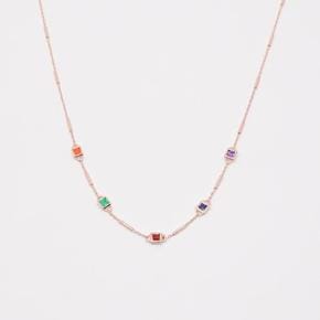 925Silver 다색 원석 목걸이 OPAE8744 (S7316479)